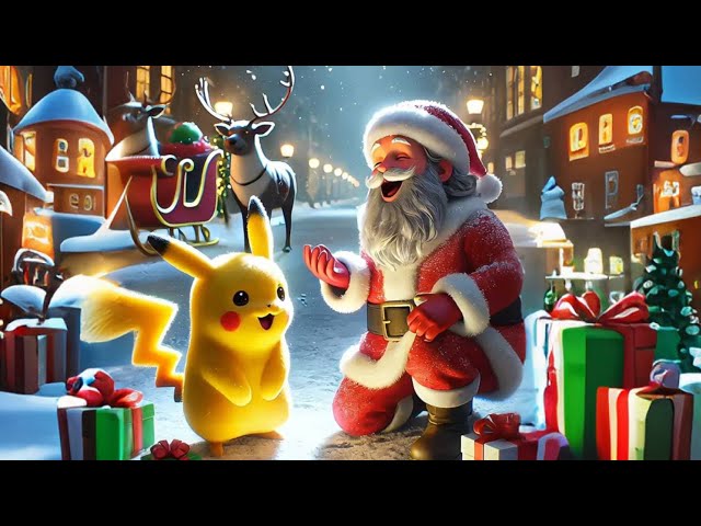 Pikachu And Santa Claus Are Delivering Gifts#cartoon#animation#funny