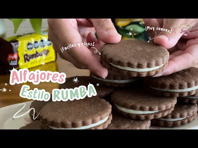 🍫​​🥥​Soft and easy choco and coconut alfajores, they melt in your mouth, RUMBA style😍