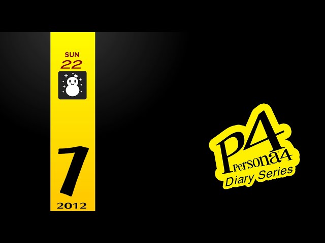 Persona 4 Golden Diary January 22