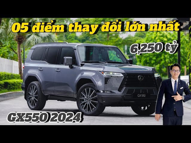 🌟Những thay đổi lớn trên Lexus GX550 2024|  màu xám (1L8) | Giá niêm yết: 6,250 tỷ| Quyết Trần Lexus