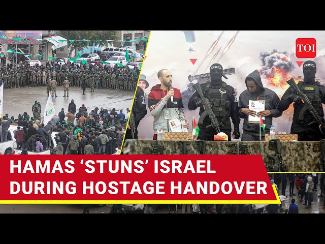 Hamas Pulls 'Shocking Stunt' During Hostage Handover In Gaza, Frees 'Last Living’ Hostages | Watch