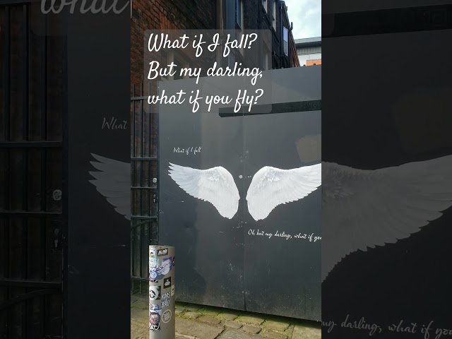 #Dreams can come true! #urbanart #angel #wings #thankful #manchester #travel #shorts #inspiration