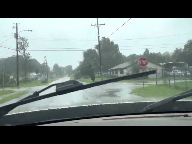 Driving through the neighborhood hours before Hurricane Ian. 9/28/2022