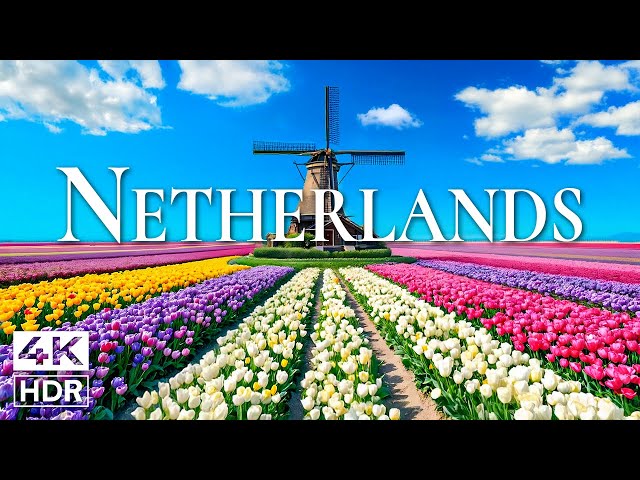 NETHERLANDS 4K - Peaceful Views with Scenic Relaxation Film and Piano Music - 4K Video Ultra HD