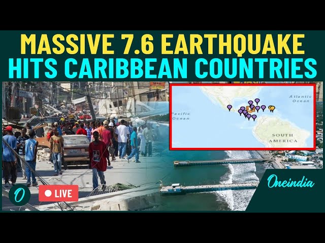 LIVE | Tsunami Warnings, Evacuations Across Caribbean: Powerful 7.6 Earthquake Shakes Countries