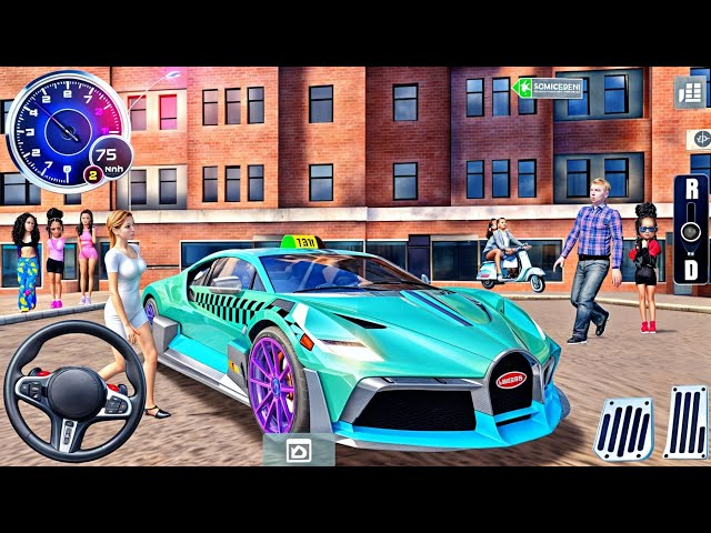 Ultimate Taxi Sim 2022 Car Showdown: LA vs Miami #38 - Bugatti Divo City Car Driving Car Game Video