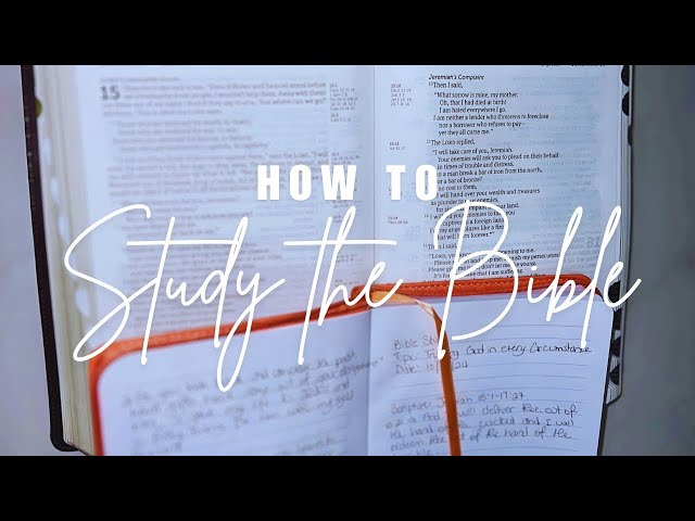 How to Study the Bible for Beginners 2024