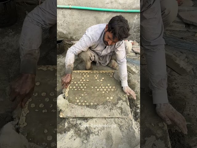 Cement Tiles crafting process in factory