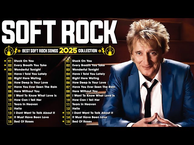 Rod Stewart, Elton John, Phil Collins, Bee Gees, Lionel Richie 📀 Soft Rock Love Songs 70s 80s 90s