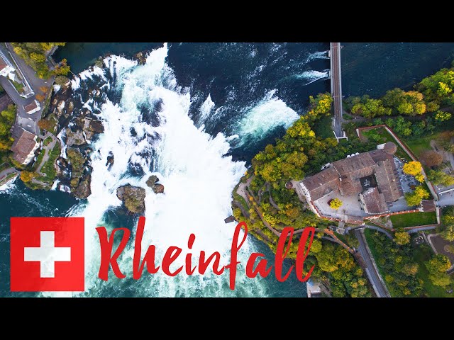 der RHEINFALL im Frühling von oben [4K|60fps]