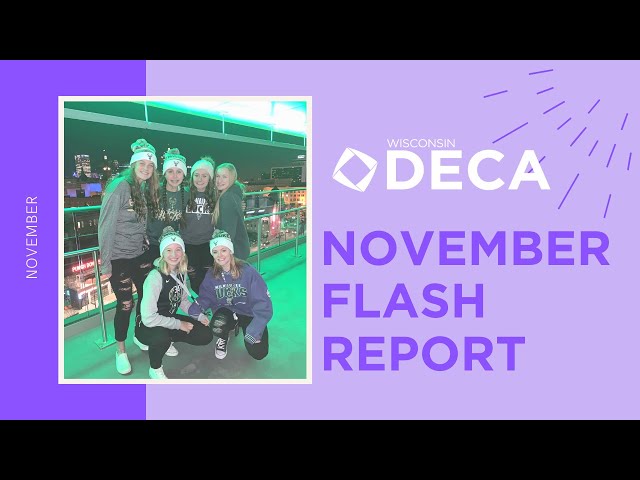 November Flash Report | Wisconsin DECA