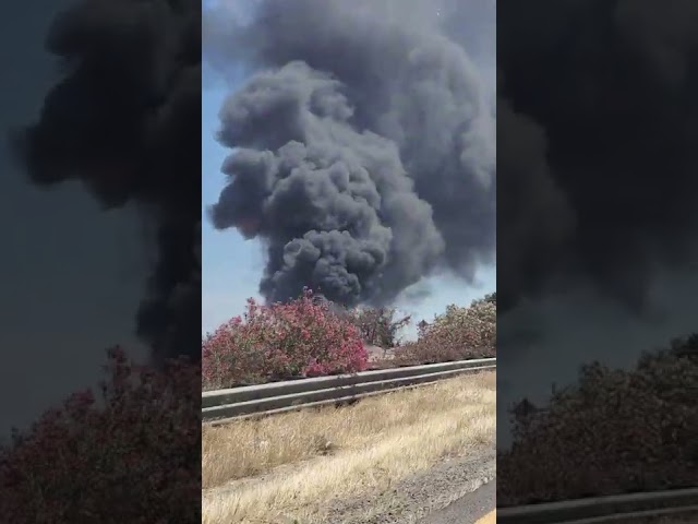 Fresno ca fire near Jensen and 99 May 19th 2022