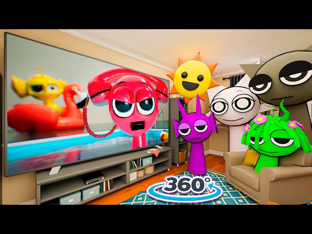 360° Incredibox Sprunki | Sprunki react on trend videos real life in Sprunki House 4K VR Part 12