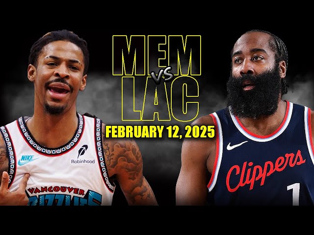 Los Angeles Clippers vs Memphis Grizzlies Full Game Highlights - February 12 | NBA Regular Season