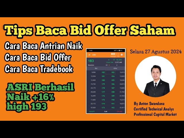 Tips Baca Bid offer Saham | Cara Baca Bid Ask Saham | Scalping Saham ASRI