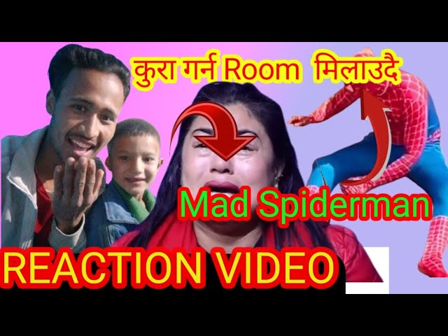 Reaction Video 😂 Mad Spiderman la RotiBanaudi||Kura Garna Room Melaudii @pyamrit2.0 #Reactiontv993