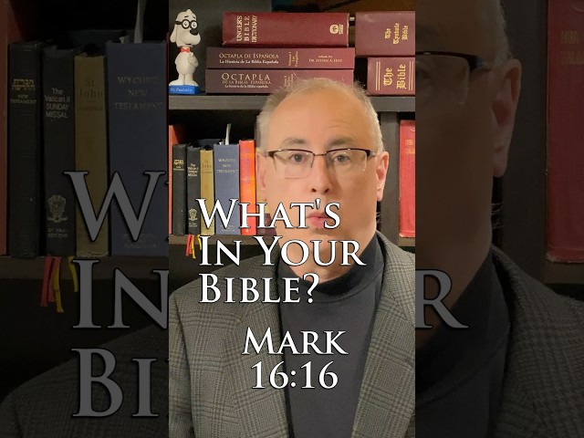 What's In Your Bible: Mark 16:16  #bibleverseofthedayexplained #bibleverse #biblestudy #bible