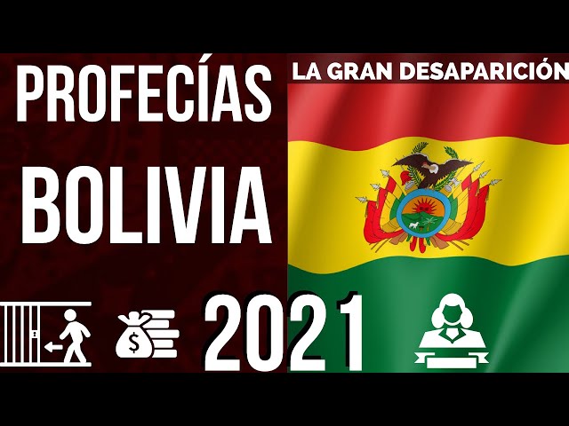 NUEVAS PROFECÍAS PARA BOLIVIA 🇧🇴 LA GRAN FUGA… 2021 EN ADELANTE ! PROFECÍAS DE J. TAROT