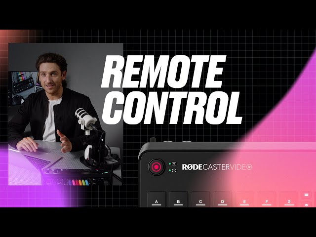 How to Use Remote Control on the RØDECaster Video