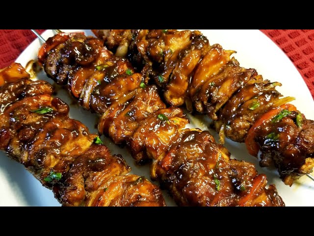 How to make CHICKEN KABOBS!! OVEN BAKED, EASY AND DELICIOUS! ❤