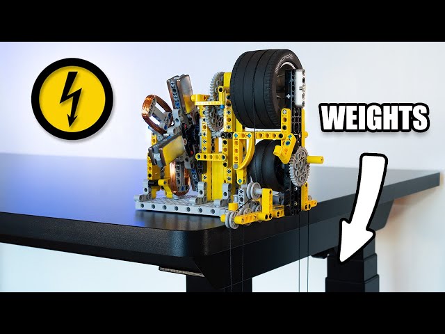 Lego Gravity Power: Turning Falling Weights Into Electricity!