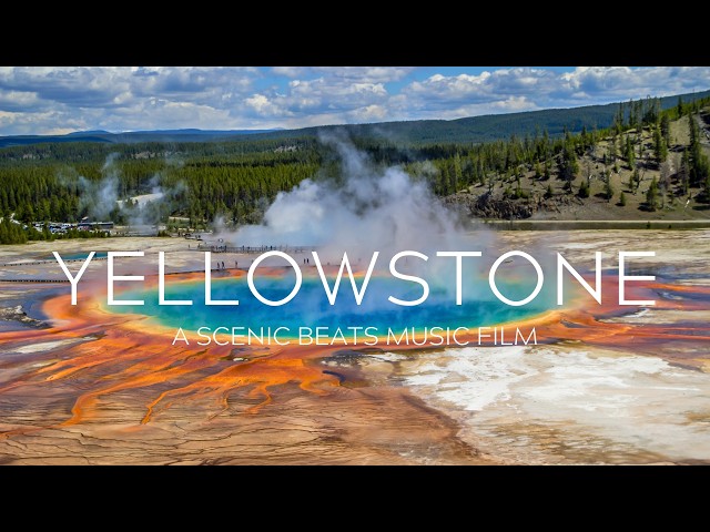 Yellowstone National Park. 4K Scenic Music Film.