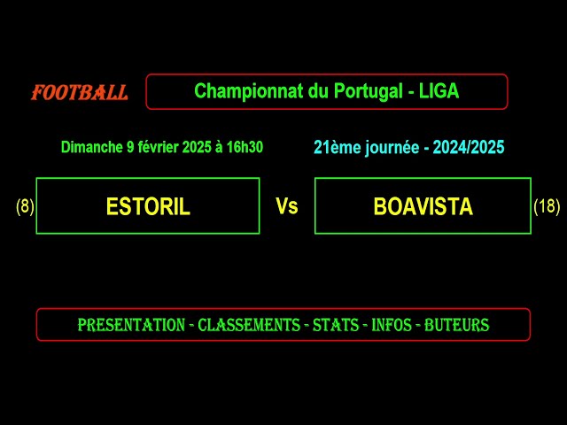 ESTORIL - BOAVISTA: 21st day LIGA PORTUGAL - Season 2024/2025