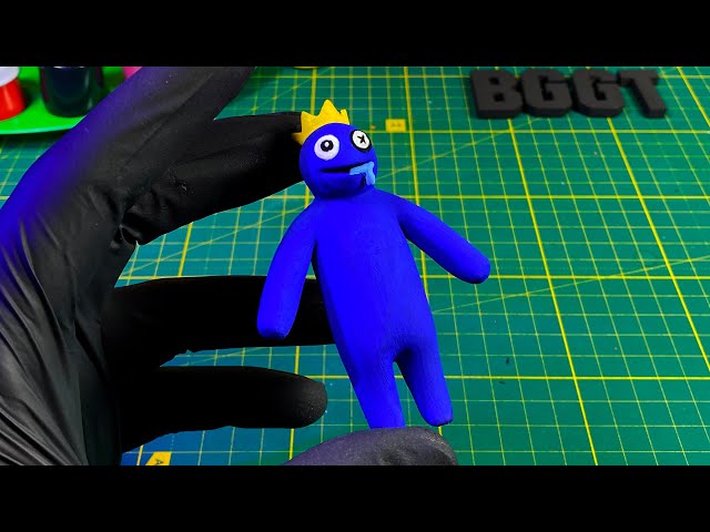 Making RAINBOW FRIENDS - Blue - ROBLOX Sculptures Timelapse