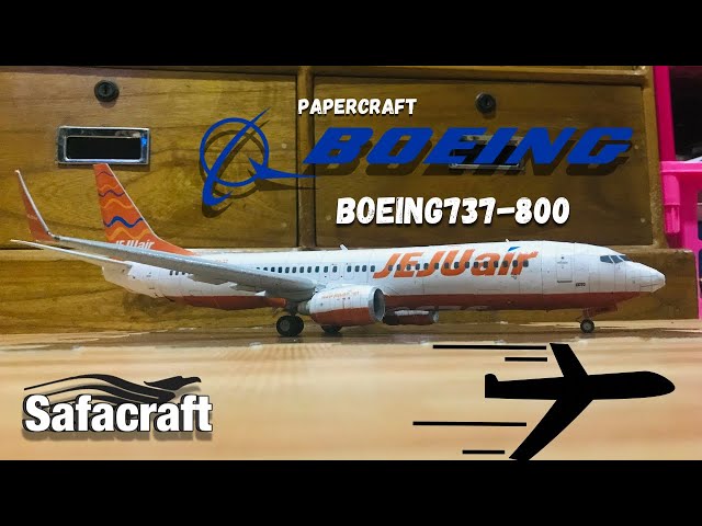 Papercraft Boeing 737-800 Jejuair