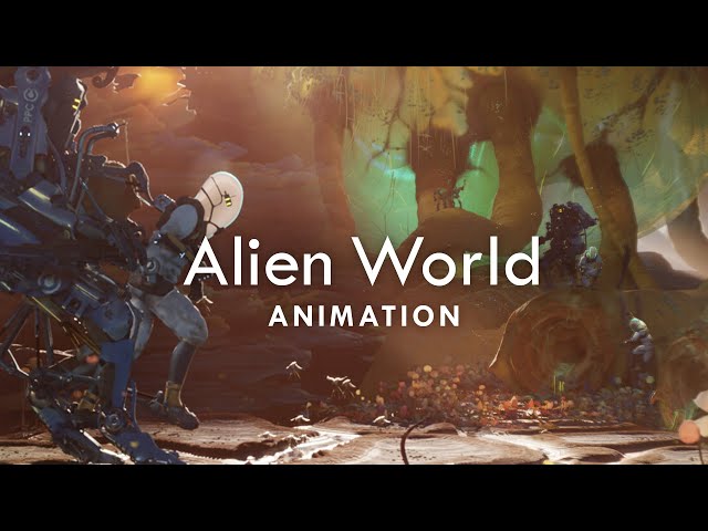 Interplanetary Workers - Alien World - Blender