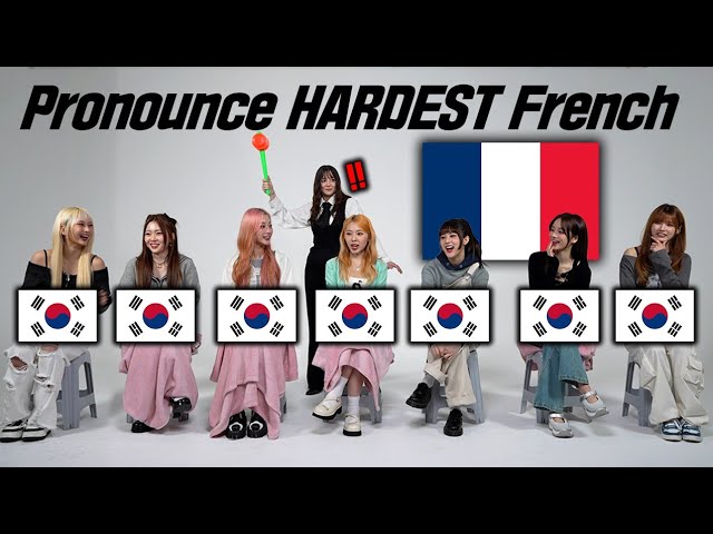 Koreans Try To Pronounce HARDEST French Words For The First timel FT. ICHILLIN'