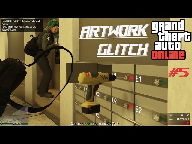 GTA ONLINE #5| DIAMOND CASINO HEIST ARTWORK GLITCH