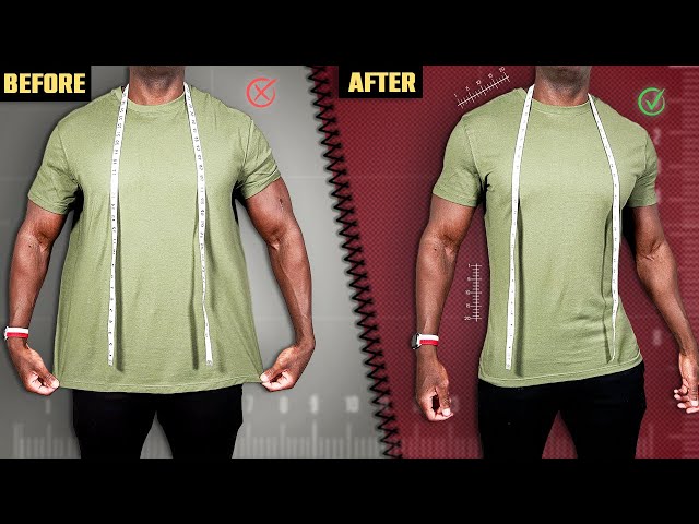 How To Make ANY T-Shirt Slim Fit (EASY TUTORIAL)