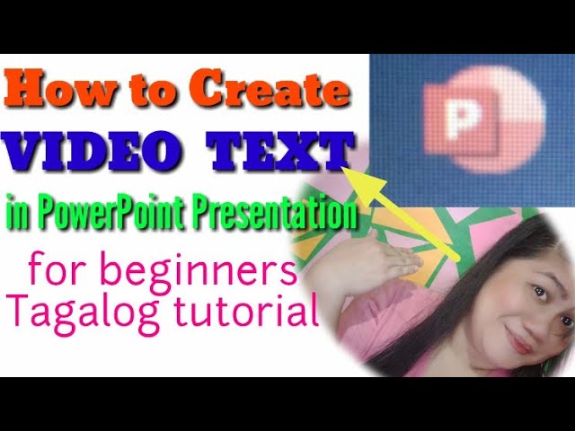 HOW TO CREATE VIDEO TEXT OR TEXT ANIMATION USING POWERPOINTFOR BEGINNERS