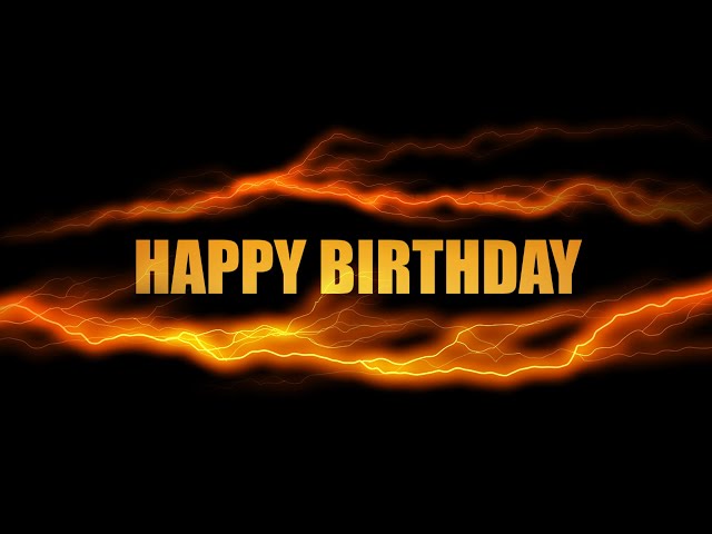 HAPPY BIRTHDAY INTRO | AE TITLE ANIMATION | 4K BIRTHDAY INTRO | RAIN LIGHTNING STRIKE TITLE | HB51