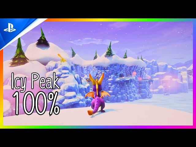 Spyro: Year of the Dragon PS5 4K 117% - Part 13 - Icy Peak 100%