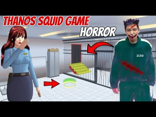 New Secret Place THANOS SQUID GAME سر ثانوس الحبارHiding behind Prison door Sakura School Simulator