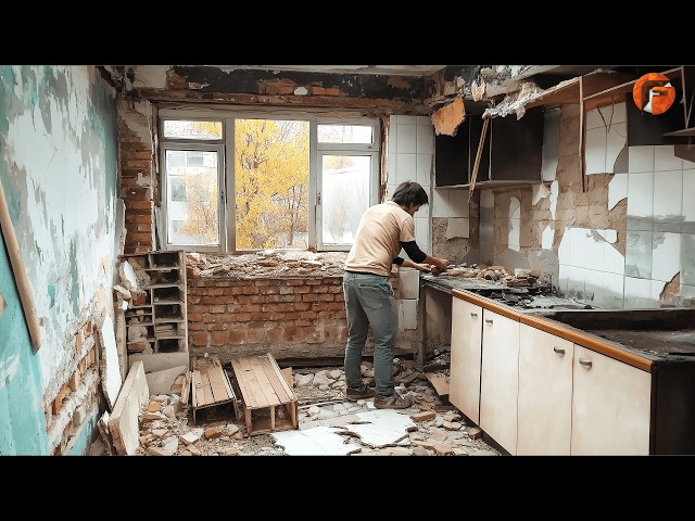 Transforming a RUIN into a High-End Home | One Year TIMELAPSE By @timremont