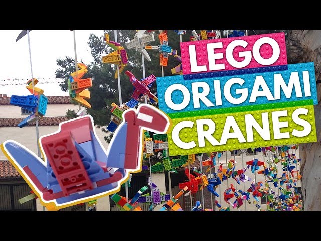 LEGO WORLD RECORD! 1,000 LEGO Origami Peace Cranes! | BRICK X BRICK