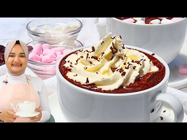 5 minute RICH HOT CHOCOLATE recipe! So creamy & decadent