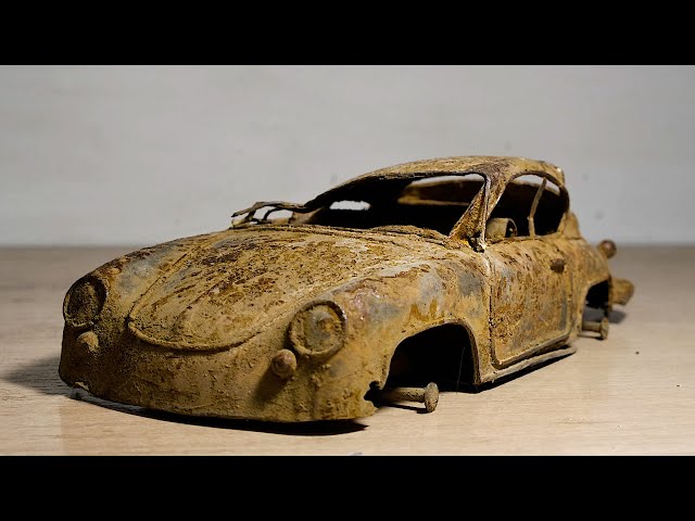 Restoration Porsche 356 toy car