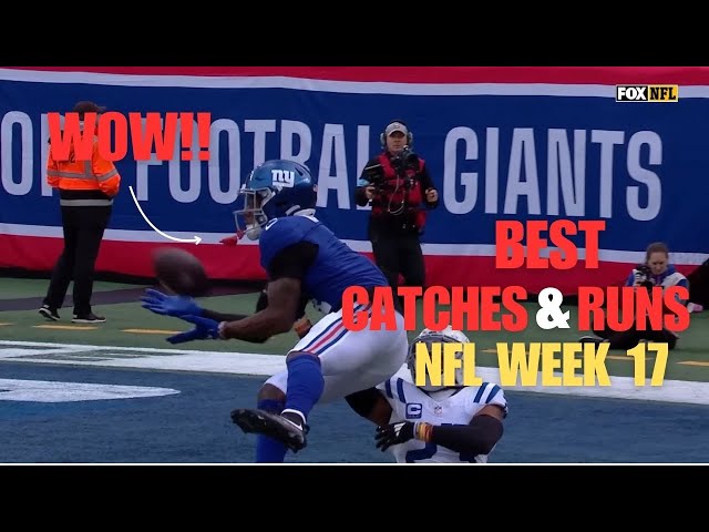 NFL Week 17: Best Catches & Runs in One Incredible Highlight Reel!