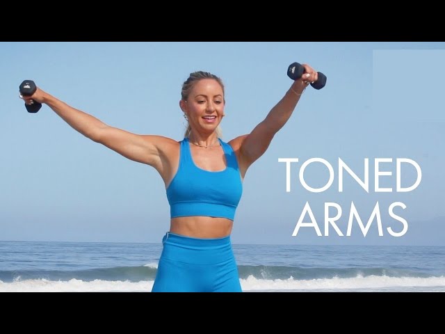 Toned Arms in 14 Days (Fat Burn Barre) | 8 Minute Home Workout