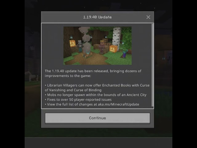 MINECRAFT 2.52/1.19.40 UPDATE OUT NOW! #shorts #trending #foryou