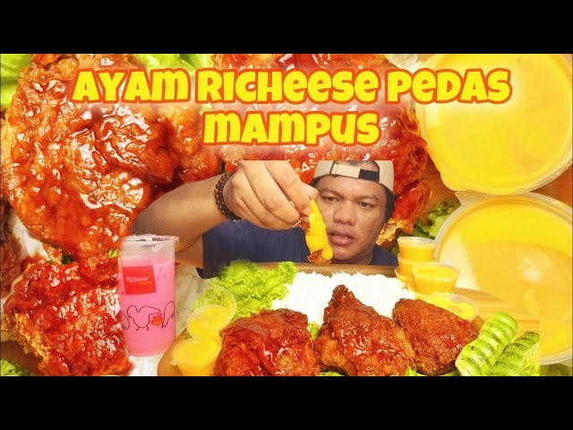 SPICY, SWEET, SLIMLY SAVING!! Mukbang Spicy Richeese Chicken, Eat Spicy Richeese Chicken