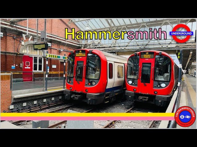 Circle and H&C Line Trains at Hammersmith Station - London Underground (08/03/2024) #endoftheline