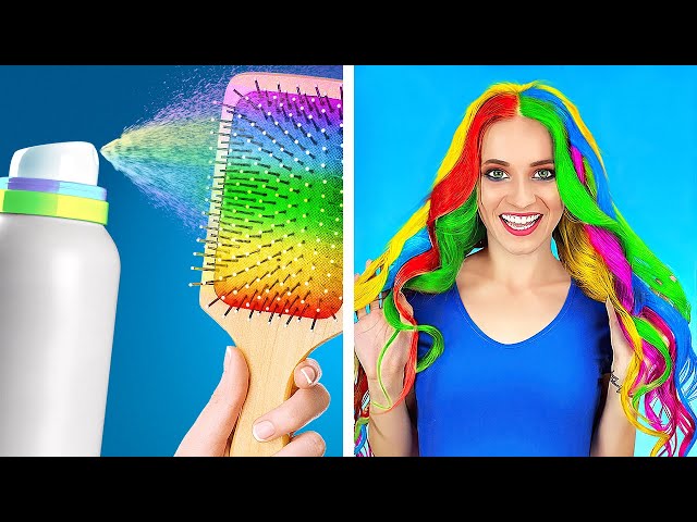 TRUCOS GENIALES PARA EL CABELLO || Divertidos consejos de belleza de bricolaje de 123 GO Like!