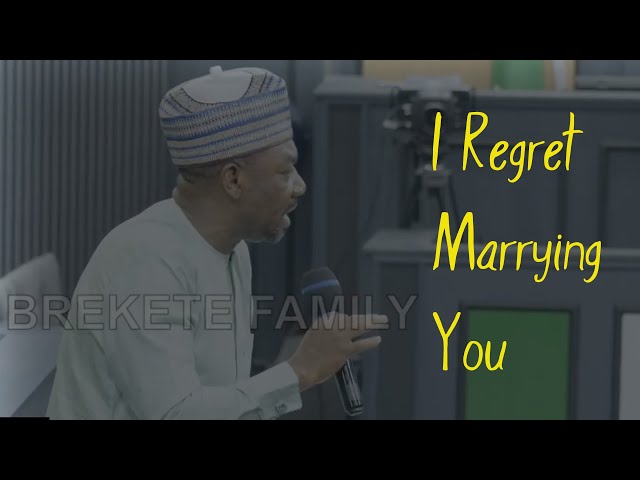 STOP SAYING 'I REGRET MARRYING YOU' – ORDINARY PRESIDENT TO WOMEN