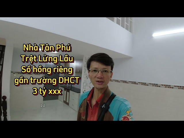 Bán nhà Tân Phú hẻm 1/ Nguyễn Sáng, gần trường Đại học Công Thương. Nhà 1 lửng 1 lầu, sổ hồng riêng