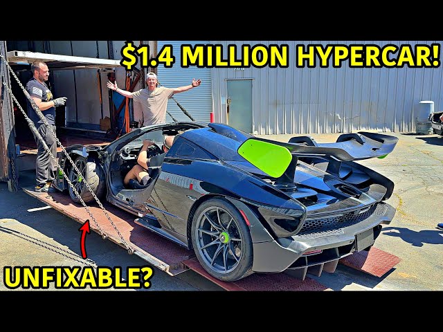 Rebuilding A Wrecked McLaren Senna From Auction!!!